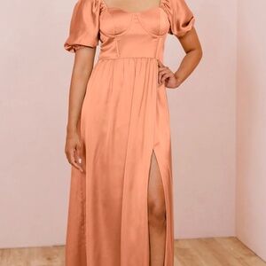 Revelry - Isabella Satin Dress